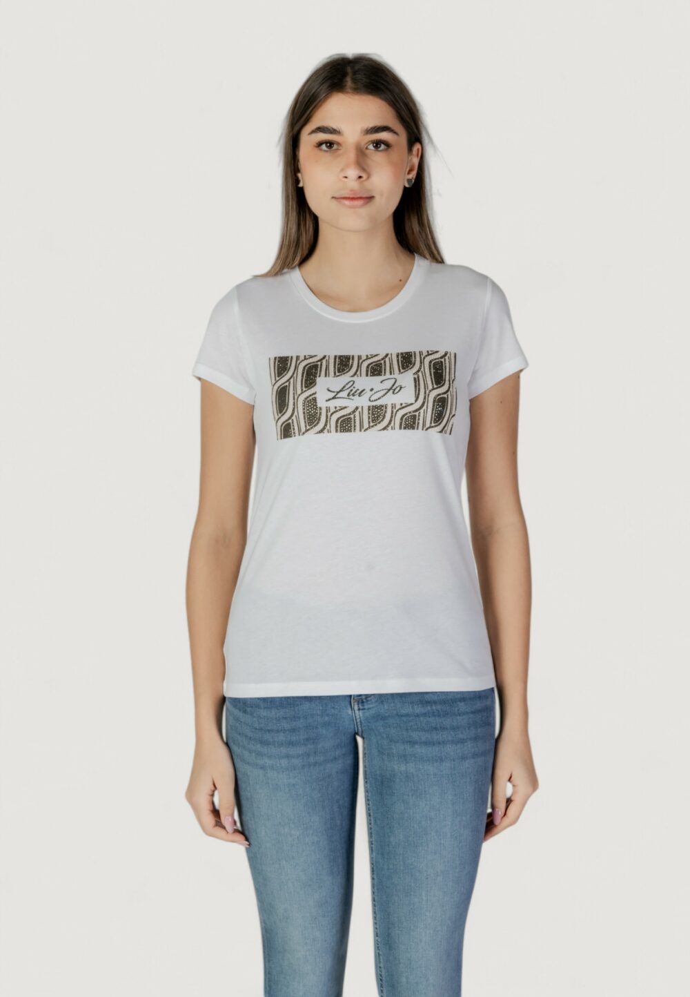 T-shirt Liu-Jo ecs moda m/c Verde Oliva - Foto 6