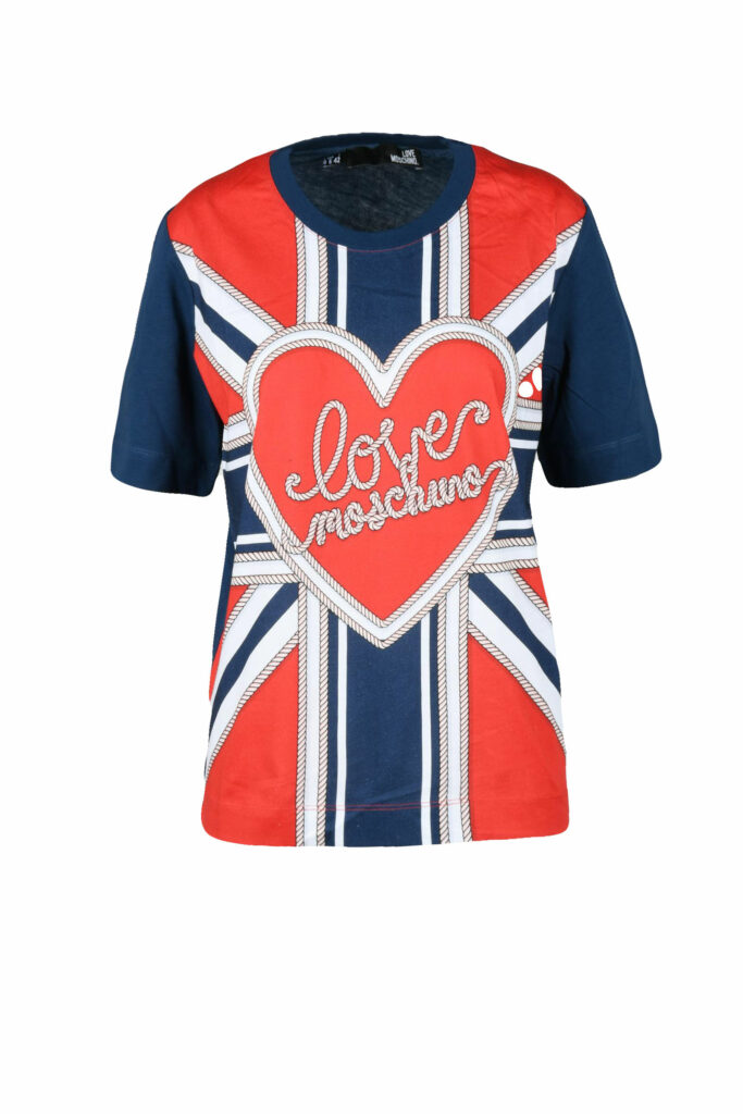 T-shirt Love Moschino  BLU – ROSSO