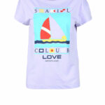 T-shirt Love Moschino Lilla - Foto 1