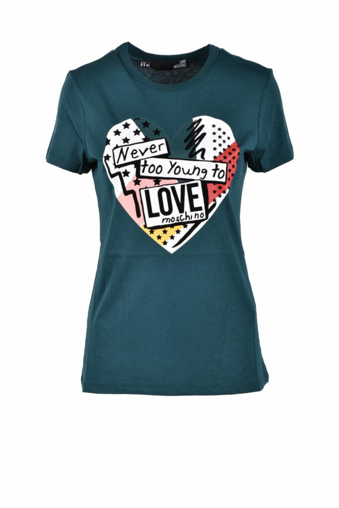 T-shirt Love Moschino  Verde