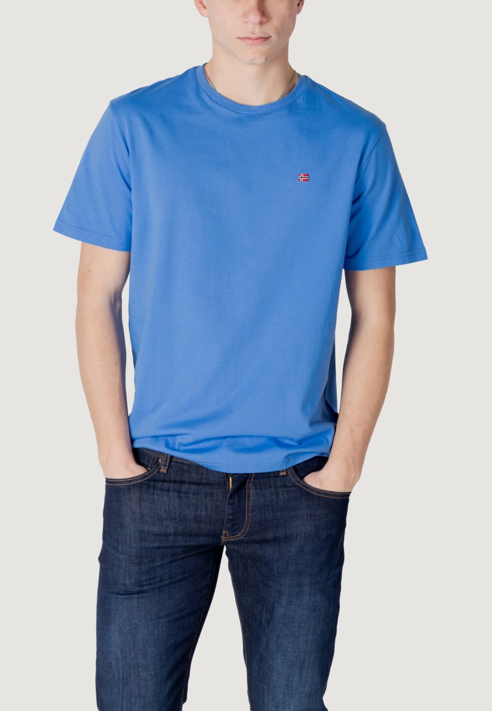 T-shirt Napapijri salis ss sum Blu - Foto 1