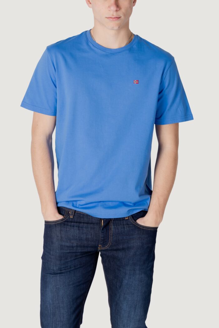 T-shirt Napapijri salis ss sum Blu
