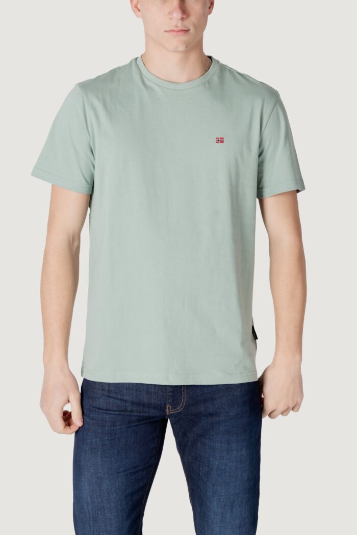 T-shirt Napapijri salis ss sum VERDE SALVIA