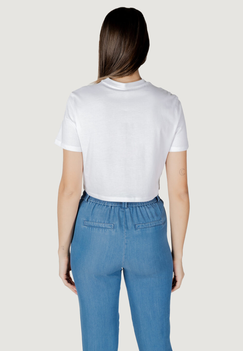 T-shirt Only onldara s/s short mix top jrs Beige - Bianco - Foto 4