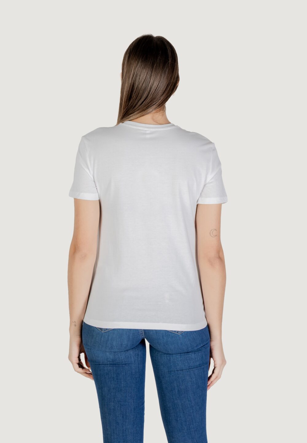 T-shirt Only onlhenny life reg s/s top box jrs Bianco - Foto 4