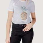 T-shirt Only onlkita life reg s/s pineapple top jrs Bianco - Foto 1