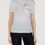 T-shirt Only onlpolli life reg s/s pocket top box jrs Bianco - Foto 1