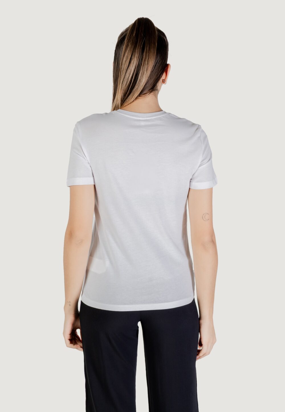 T-shirt Only onlpolli life reg s/s pocket top box jrs Bianco - Foto 4