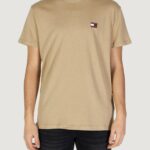 T-shirt Tommy Hilfiger Jeans tjm reg badge tee Beige scuro - Foto 1