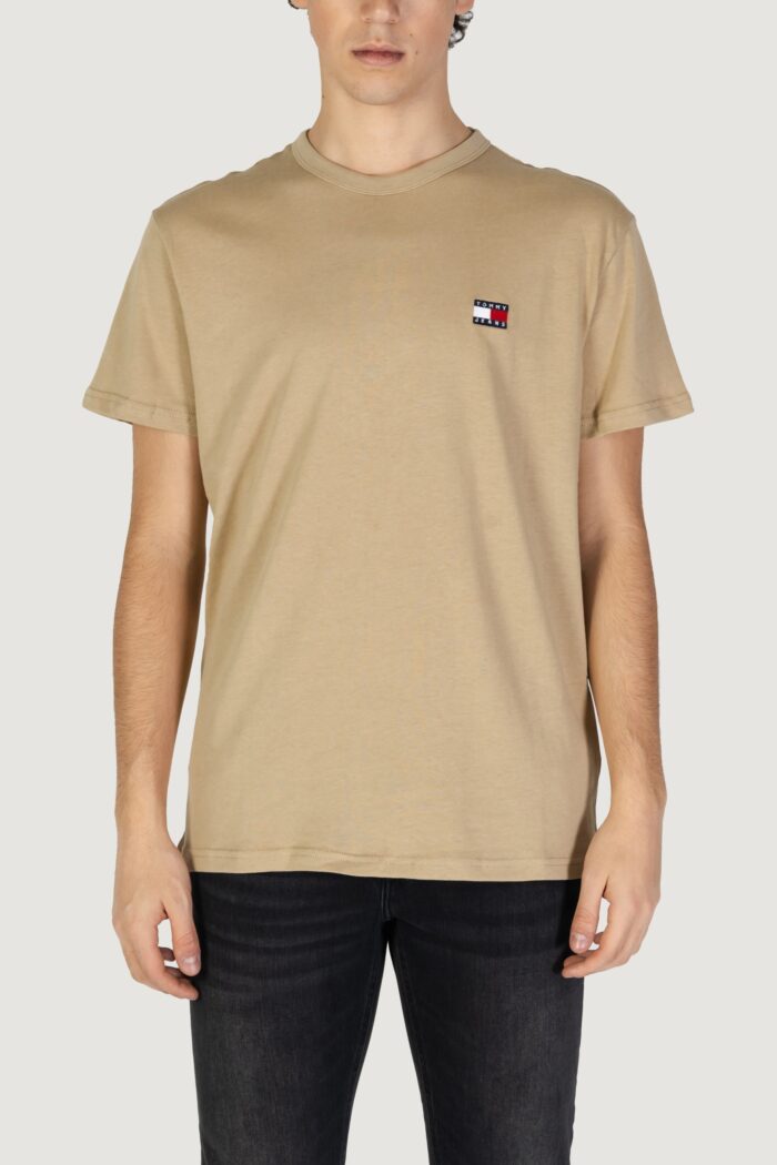 T-shirt Tommy Hilfiger Jeans tjm reg badge tee Beige scuro