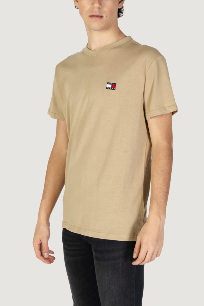T-shirt Tommy Hilfiger Jeans tjm reg badge tee Beige scuro