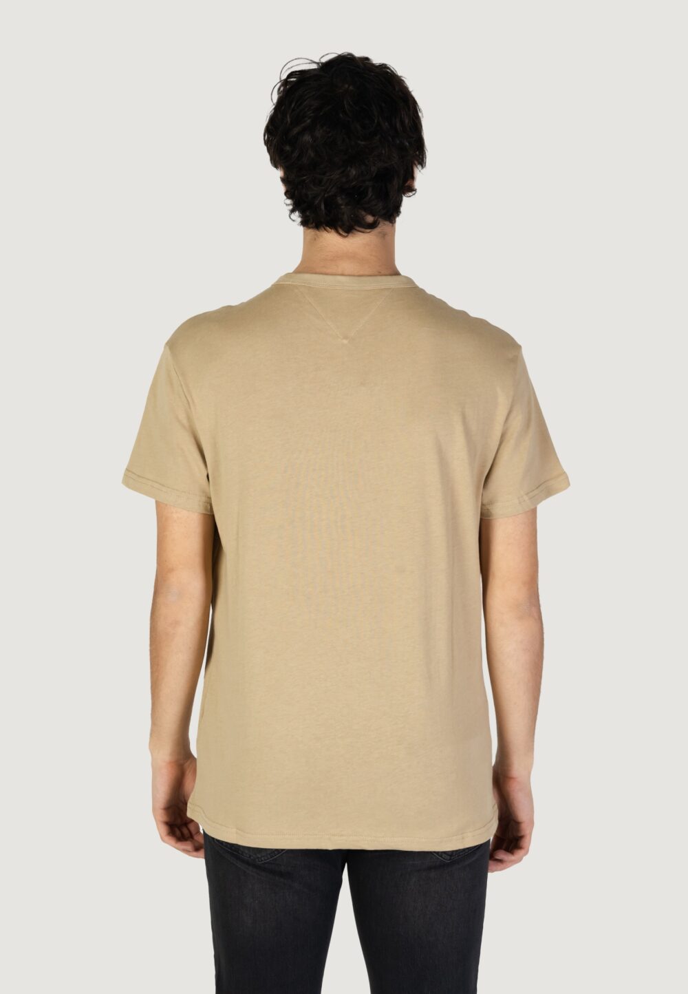 T-shirt Tommy Hilfiger Jeans tjm reg badge tee Beige scuro - Foto 3
