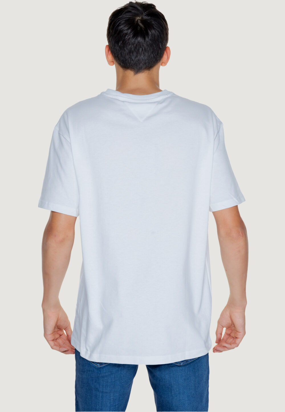 T-shirt Tommy Hilfiger Jeans reg signature Bianco - Foto 3