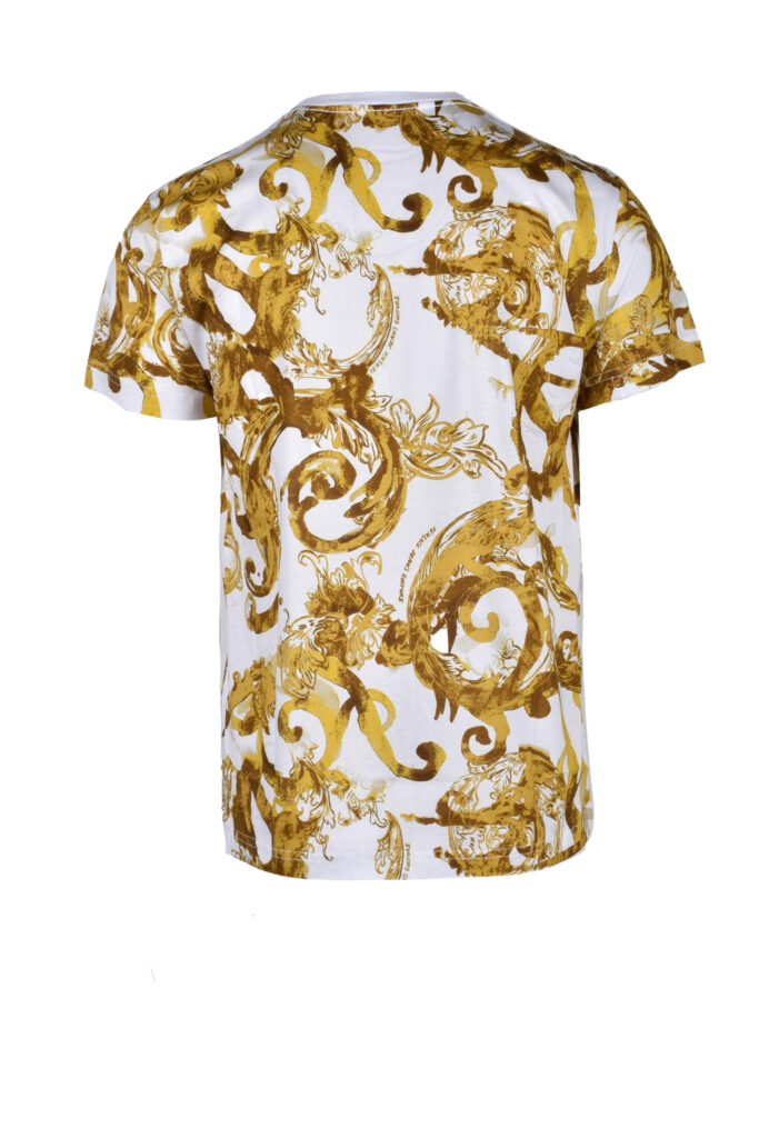 T-shirt Versace Jeans Couture  BIANCO/GIALLO