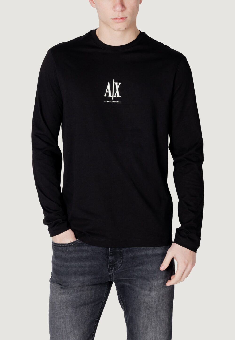 T-shirt manica lunga Armani Exchange Nero - Foto 1