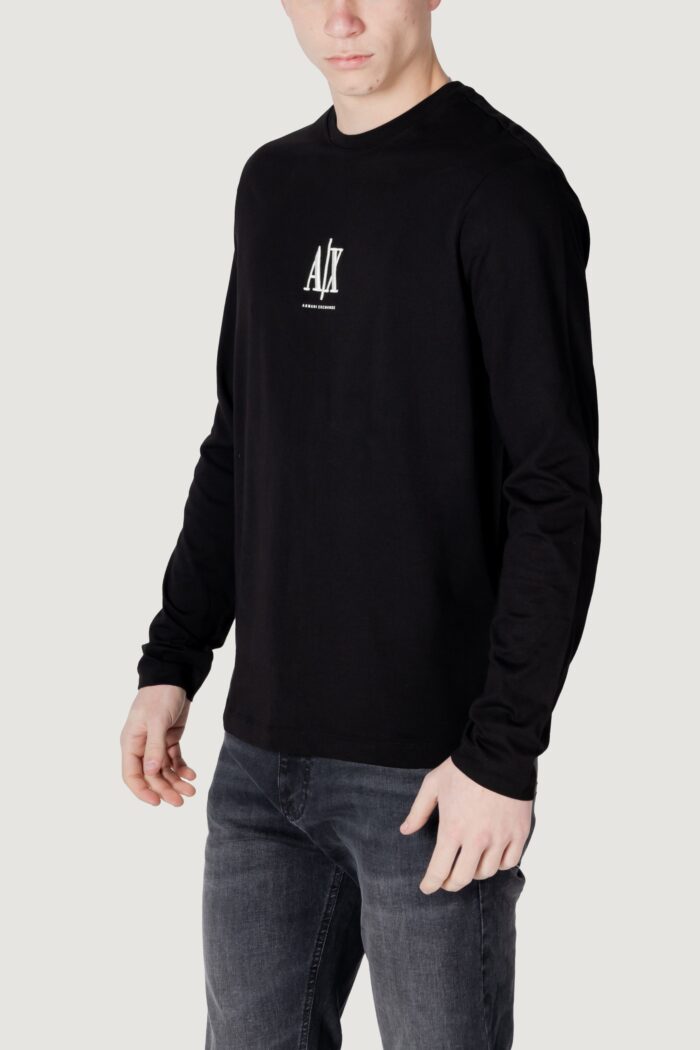 T-shirt manica lunga Armani Exchange  Nero