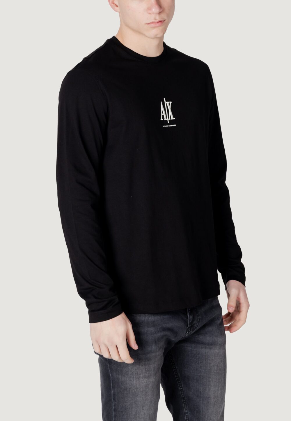 T-shirt manica lunga Armani Exchange Nero - Foto 3