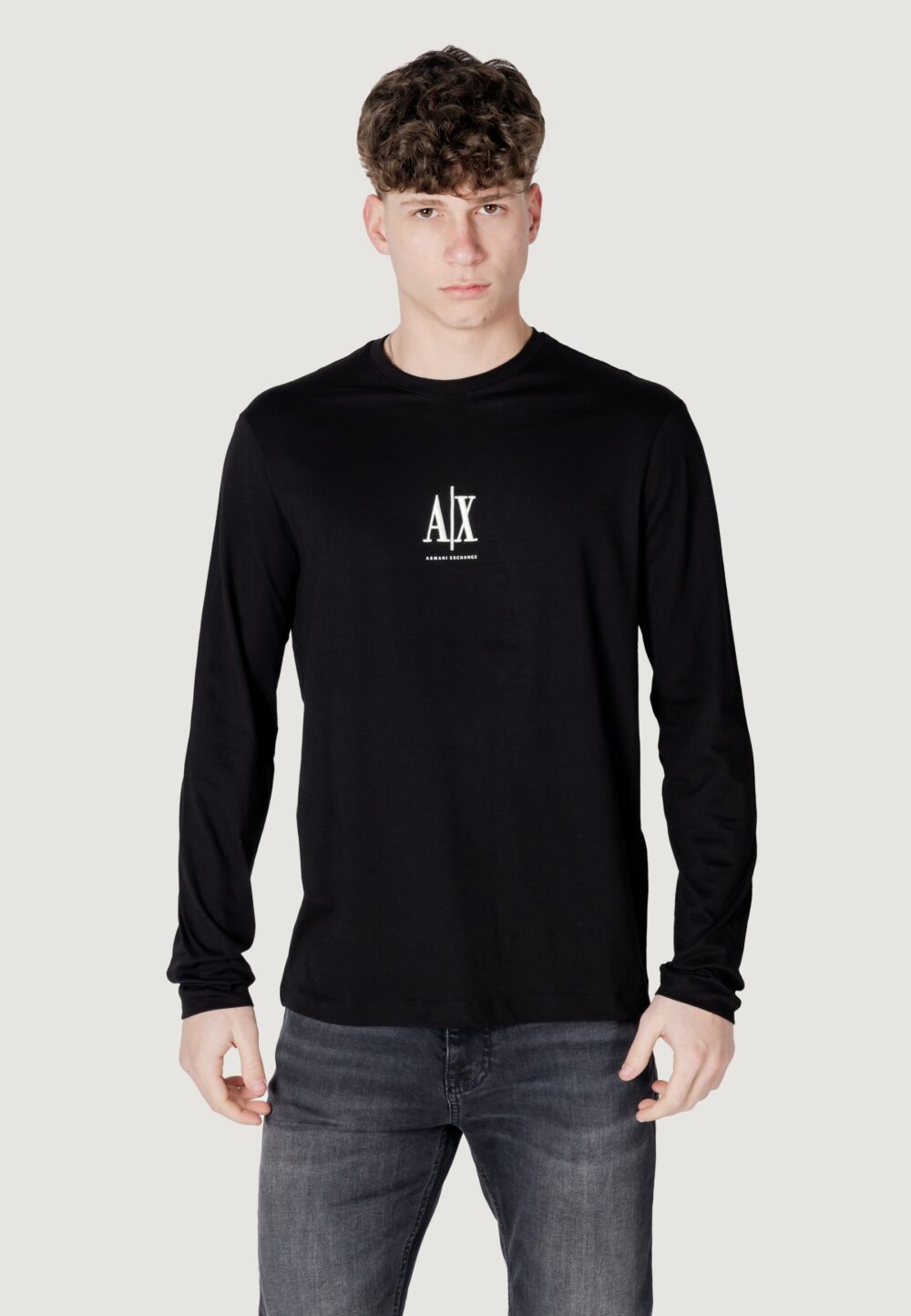 T-shirt manica lunga Armani Exchange Nero - Foto 8
