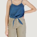 Top Only onlnova azure knot singlet ptm Denim - Foto 1