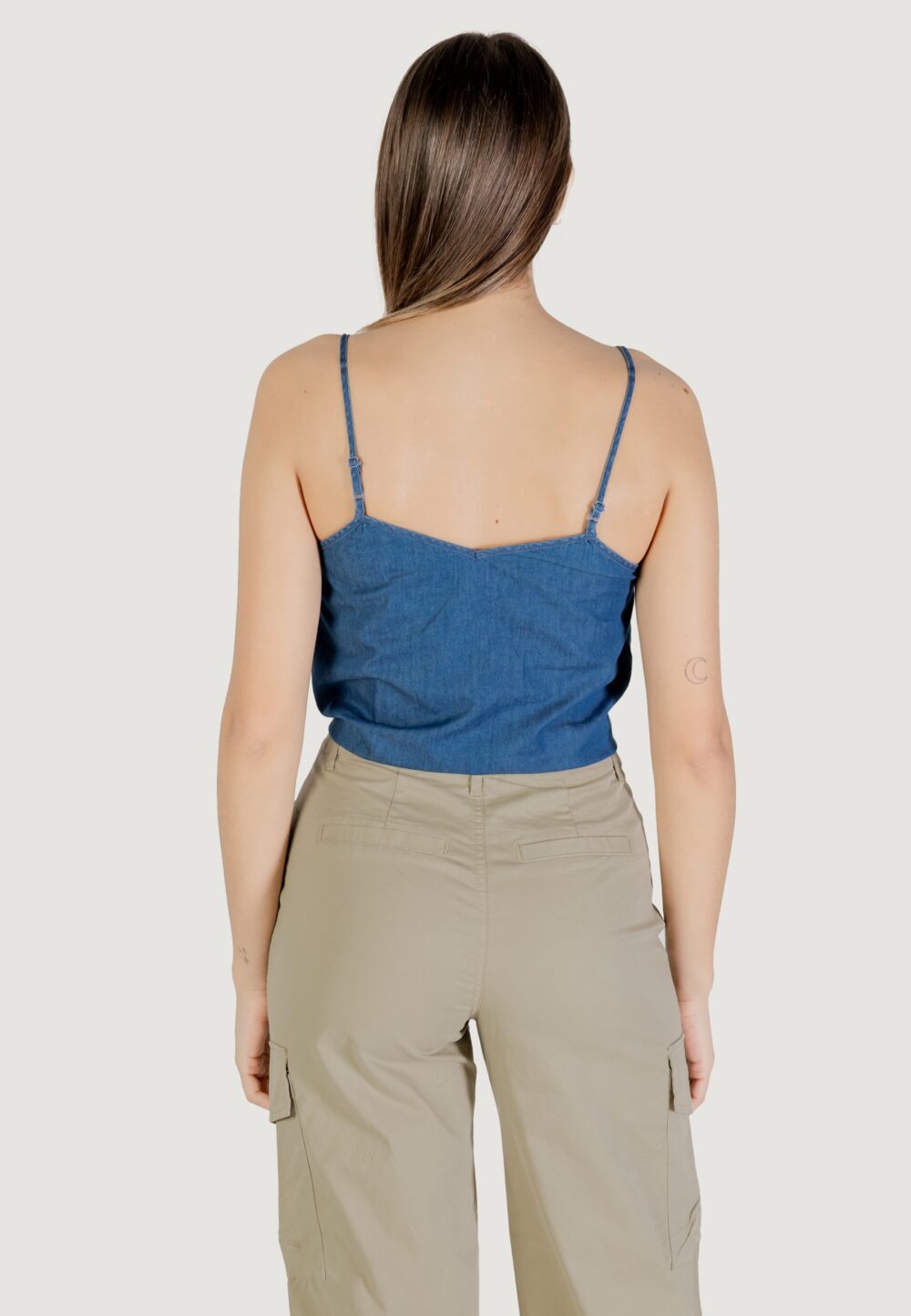 Top Only onlnova azure knot singlet ptm Denim - Foto 4