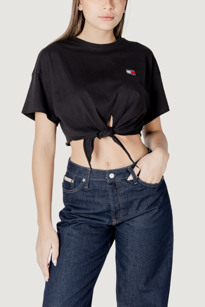 Top Tommy Hilfiger Jeans tjw reg waist tie Nero