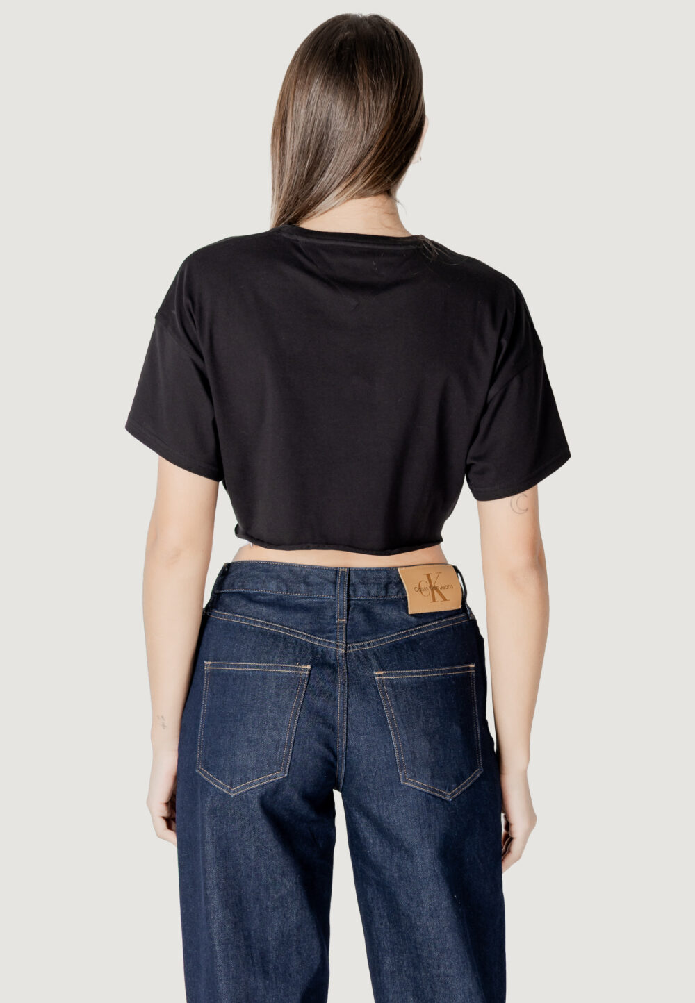 Top Tommy Hilfiger Jeans tjw reg waist tie Nero - Foto 4