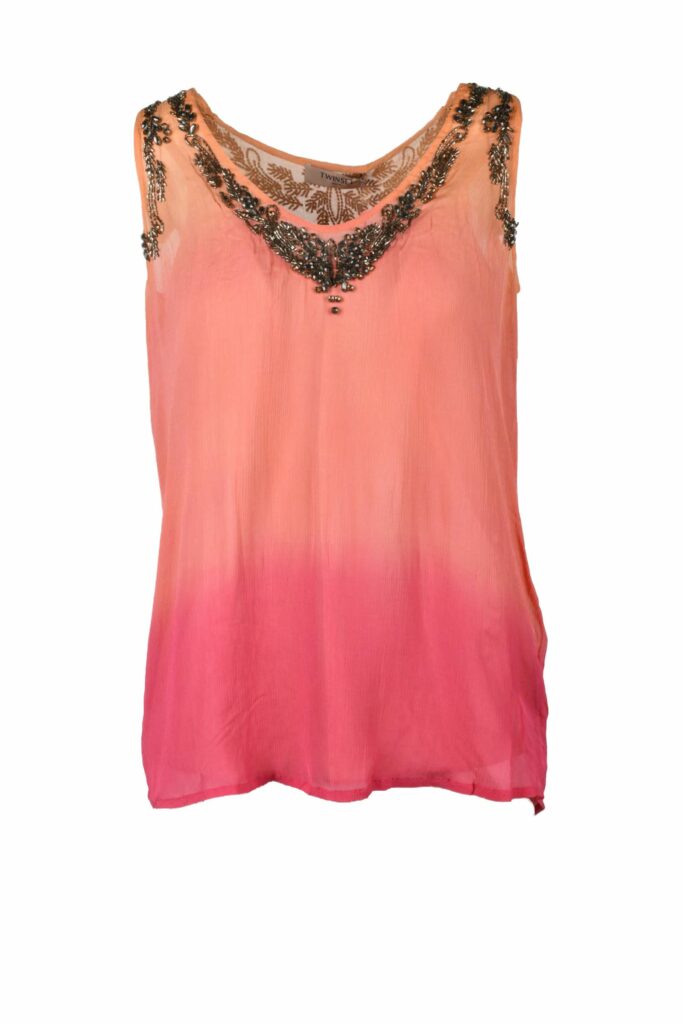 Top TWIN SET  ARANCIONE/ROSA