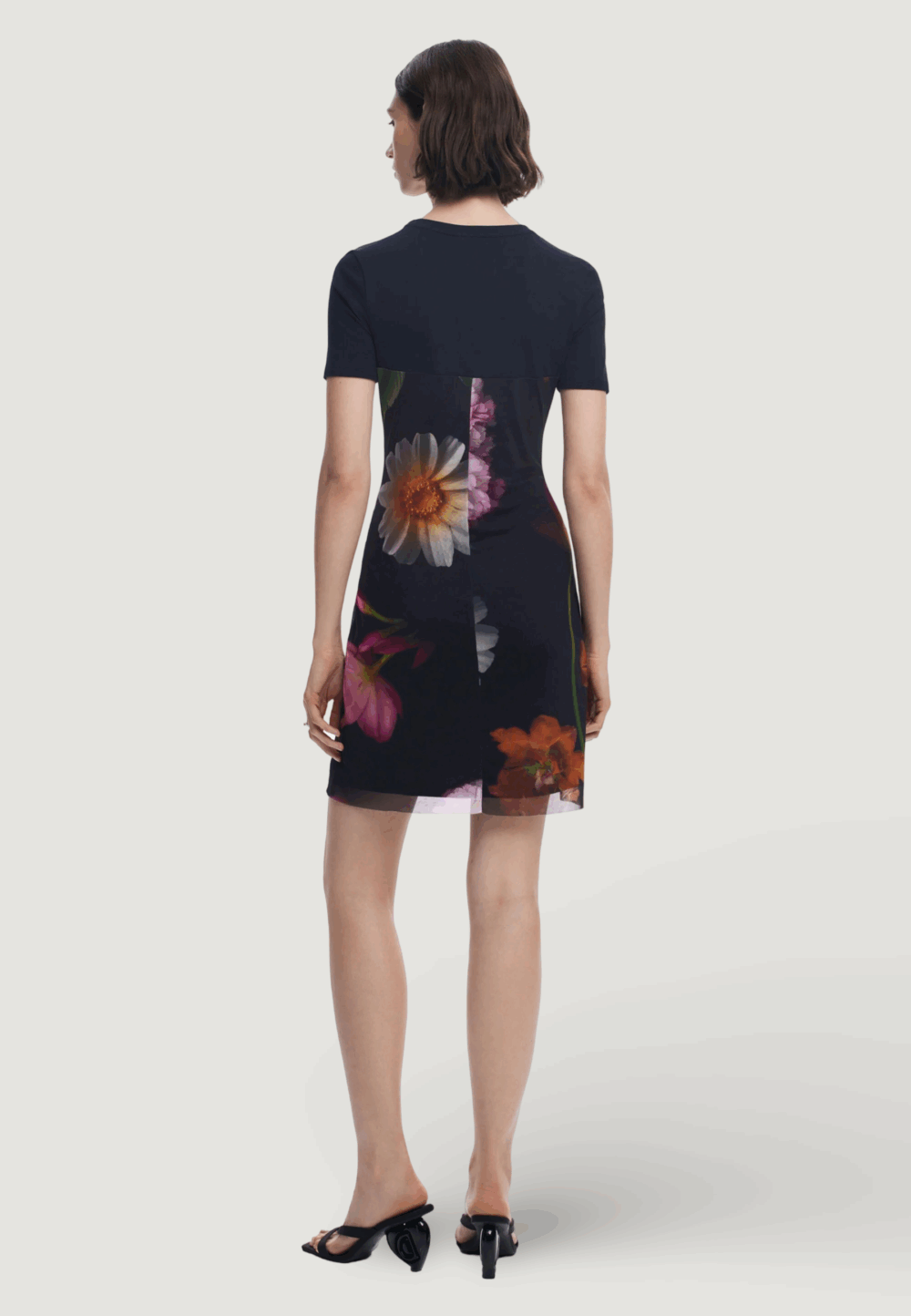Vestito corto Desigual vest_hamburgo Nero - Foto 4