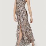 Vestito lungo Guess adÈle lace neckline Beige - Foto 1