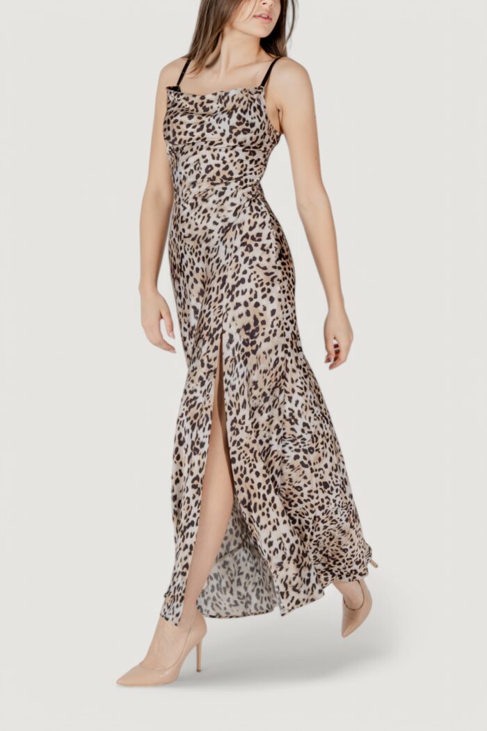 Vestito lungo Guess adÈle lace neckline Beige