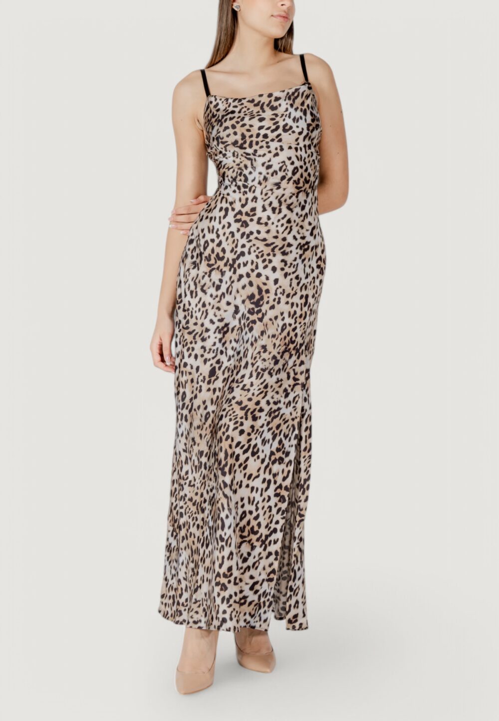 Vestito lungo Guess adÈle lace neckline Beige - Foto 2