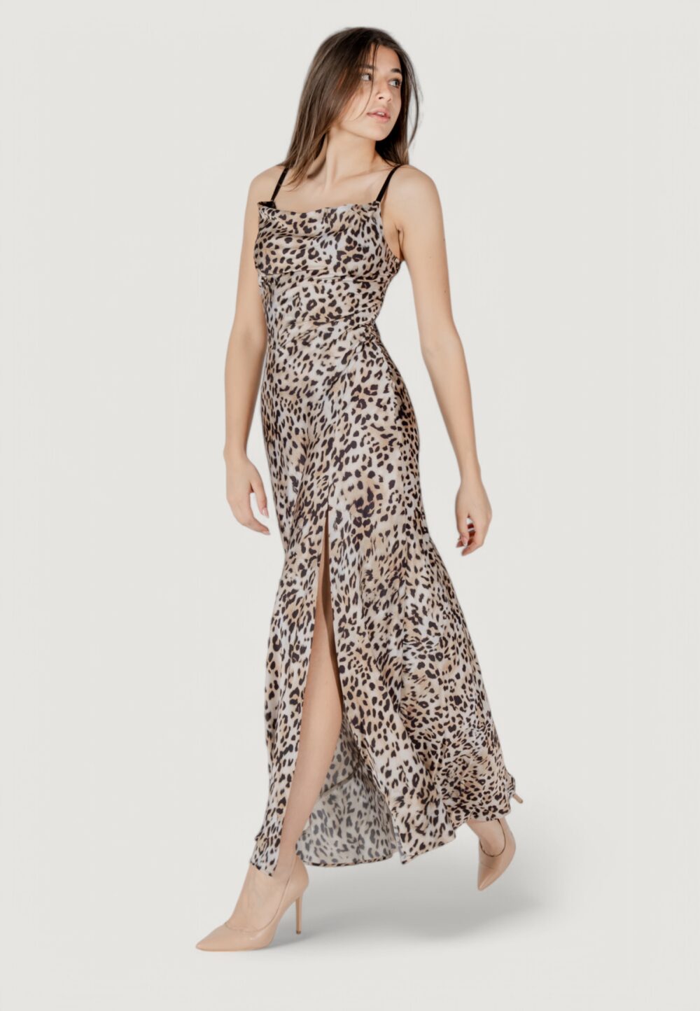 Vestito lungo Guess adÈle lace neckline Beige - Foto 10