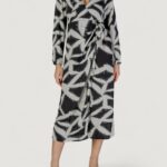 Vestito lungo Jacqueline de Yong jdybase life l/s wrap wvn Nero - Foto 1