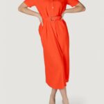 Vestito lungo Vero Moda vmeasy joy gold 7/8 shirt wvn ga Rosso - Foto 1