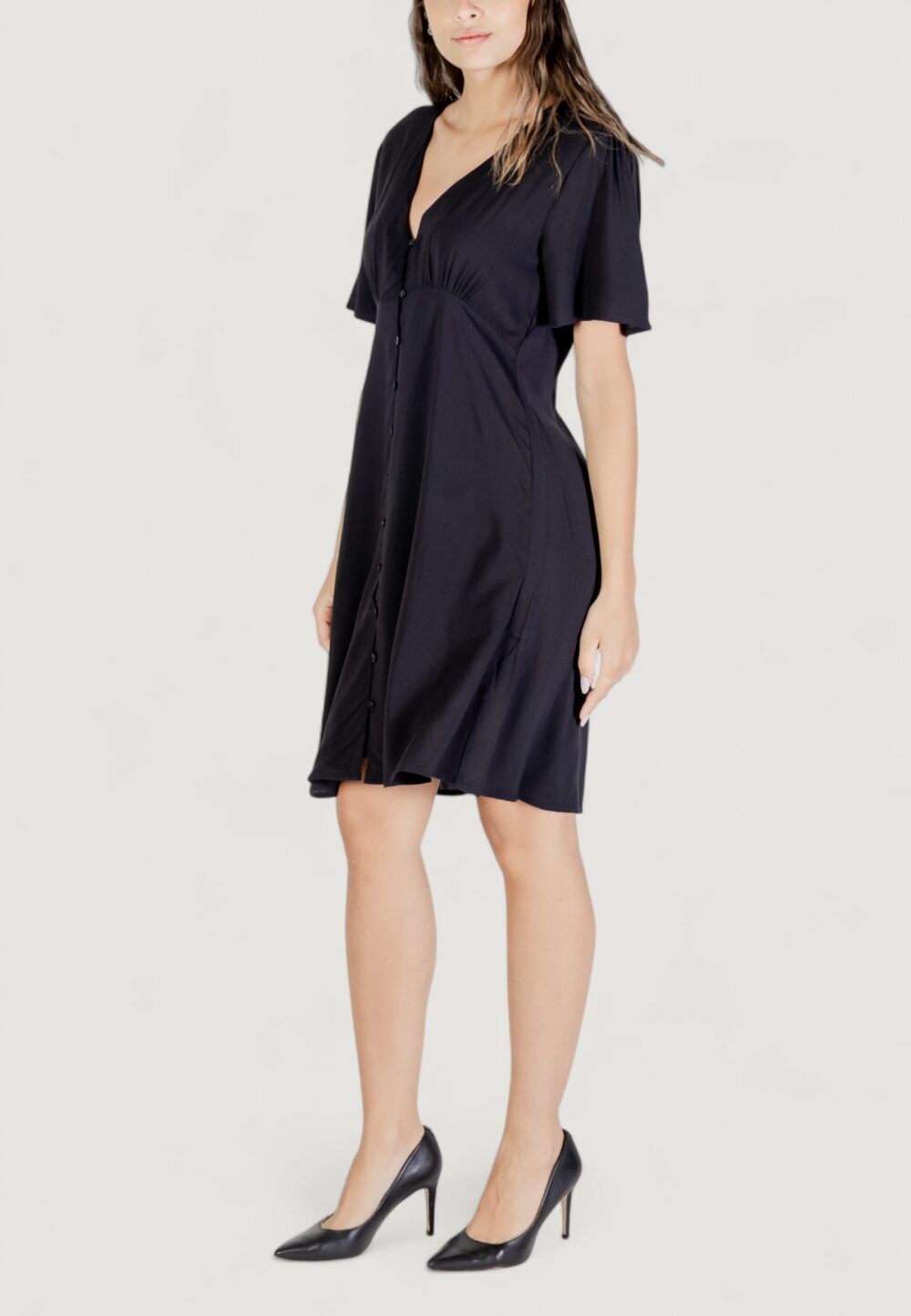 Vestito midi B.YOUNG byjosa short vneck Nero - Foto 2