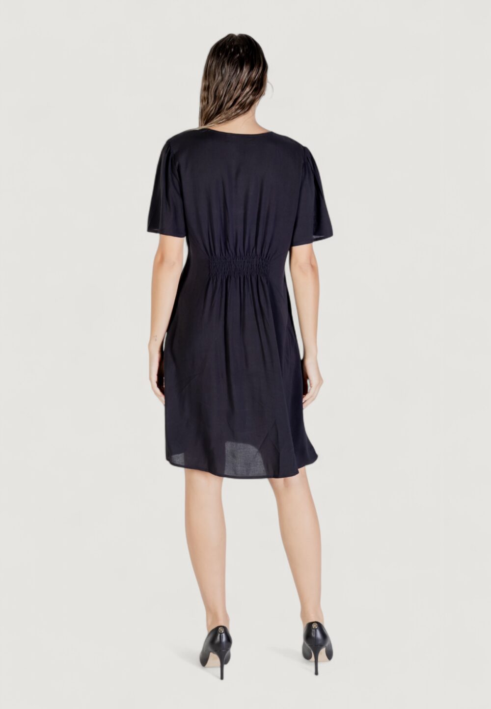 Vestito midi B.YOUNG byjosa short vneck Nero - Foto 4