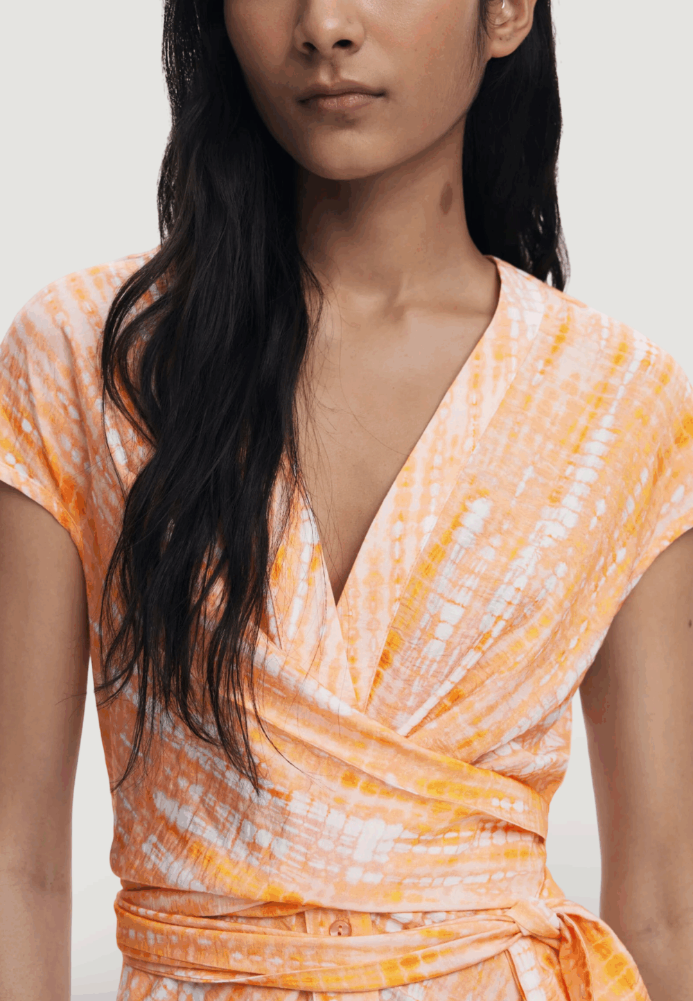 Vestito midi Desigual vest tyedye naranja Arancione - Foto 2