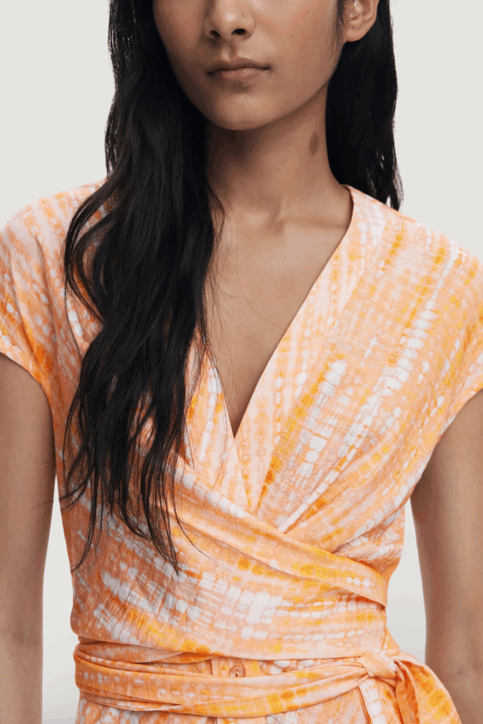 Vestito midi Desigual vest tyedye naranja Arancione