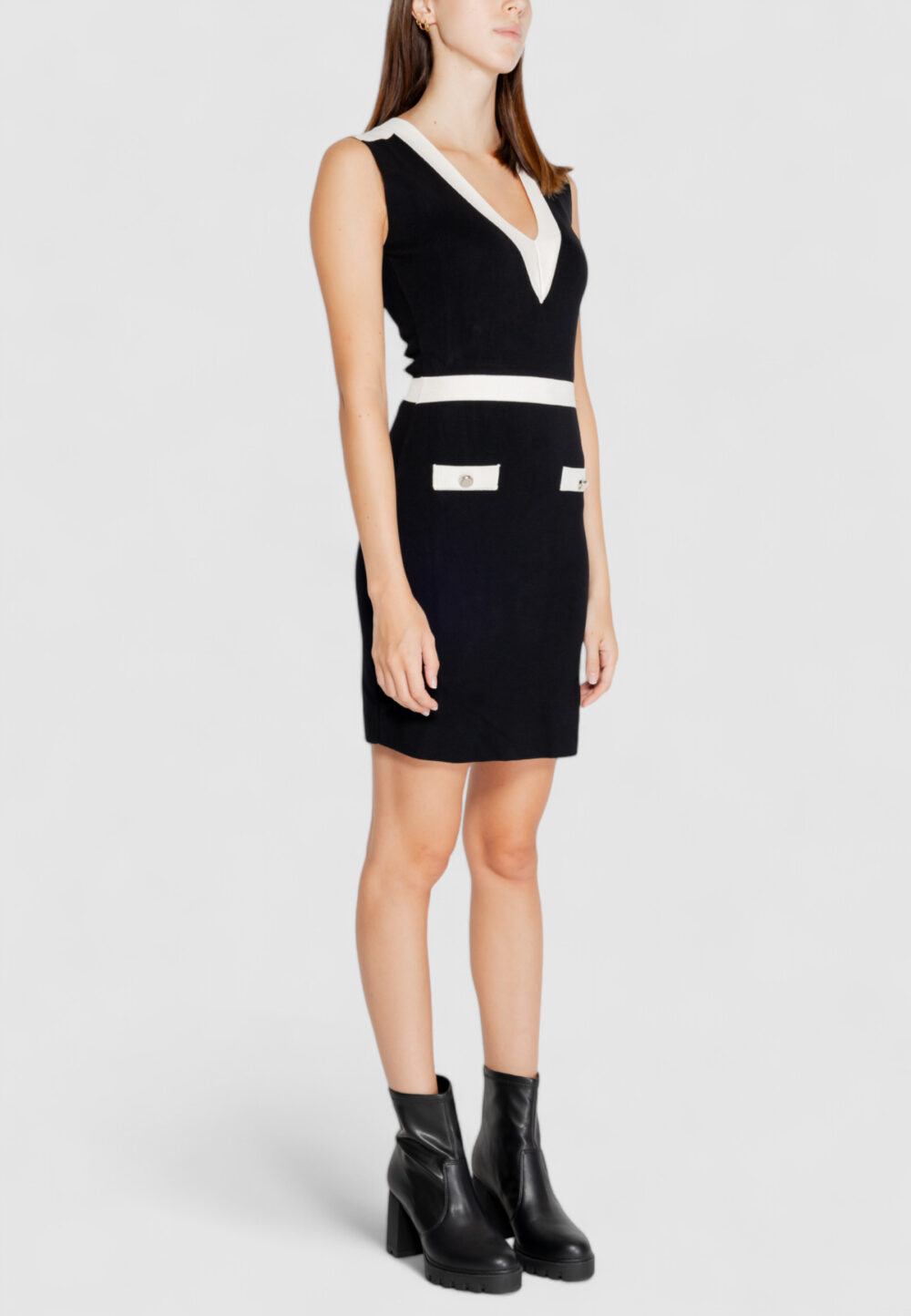 Vestito midi Morgan De Toi Nero - Foto 4