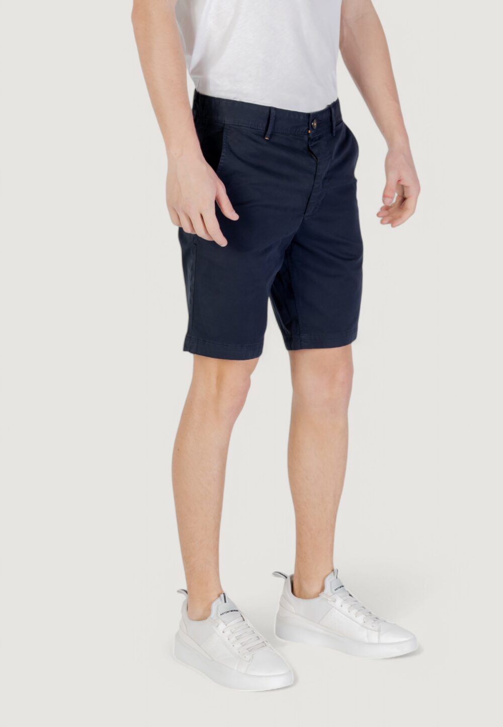 Bermuda Boss chino-slim-shorts 10270650 01 Blue scuro - Foto 3