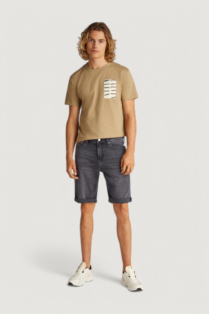 Bermuda Calvin Klein Jeans slim Grigio Scuro