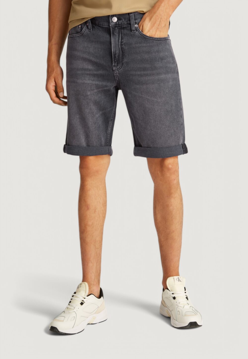 Bermuda Calvin Klein Jeans slim Grigio Scuro - Foto 1