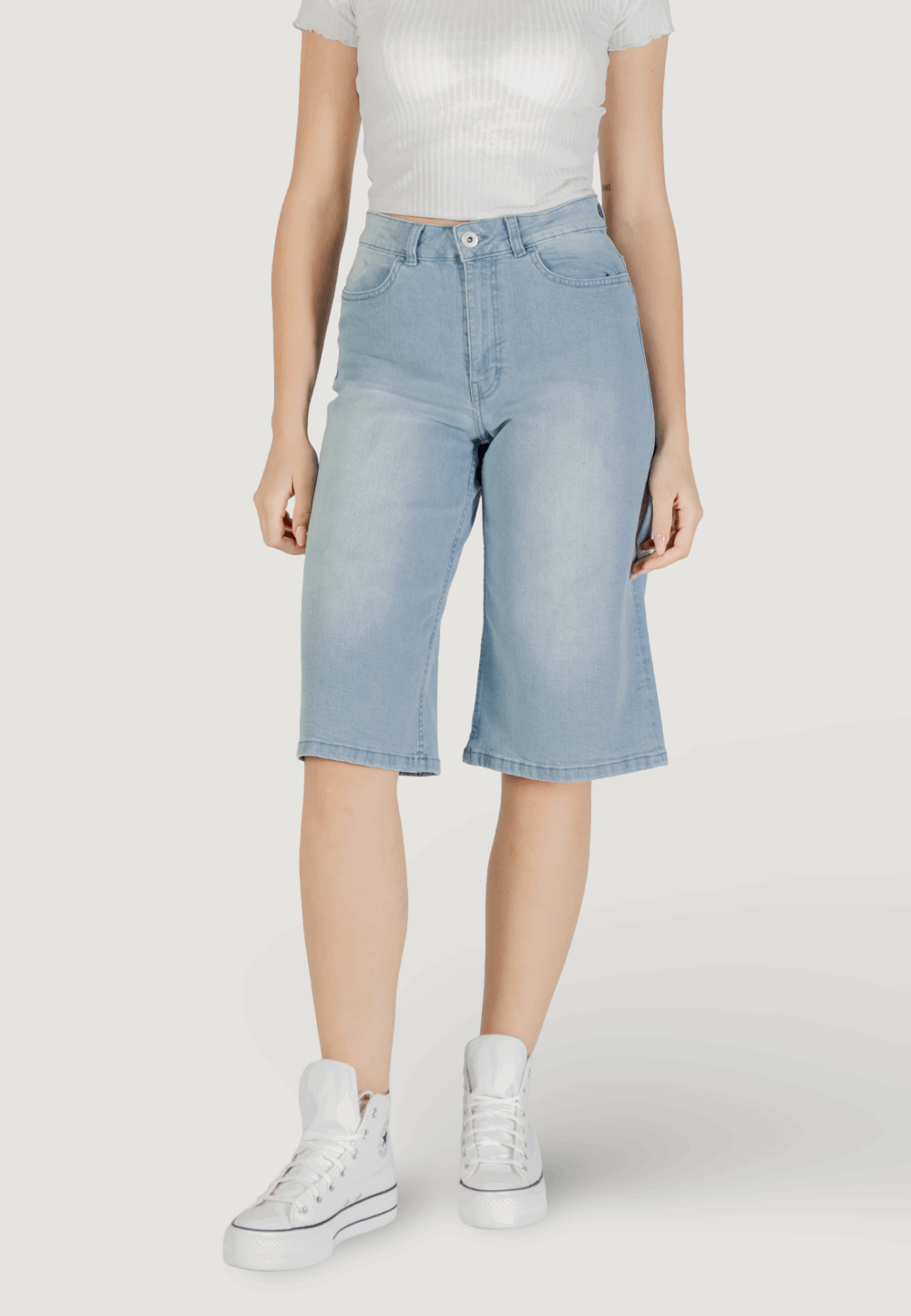 Bermuda ICHI ihcally sho Denim chiaro - Foto 1