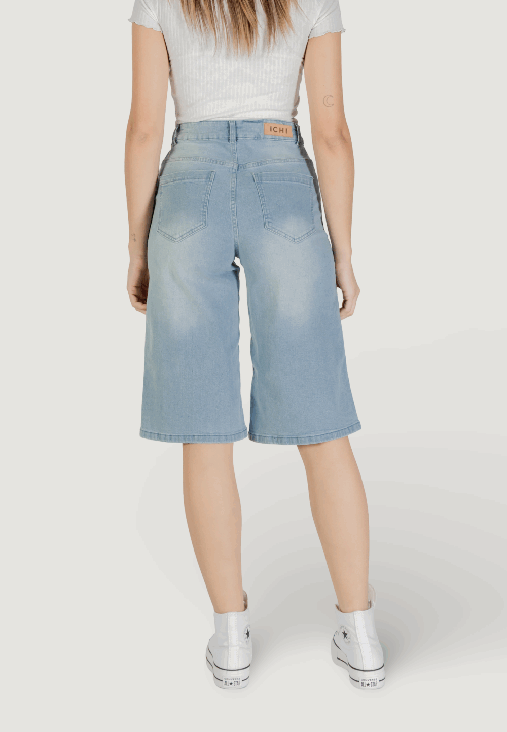 Bermuda ICHI ihcally sho Denim chiaro - Foto 4