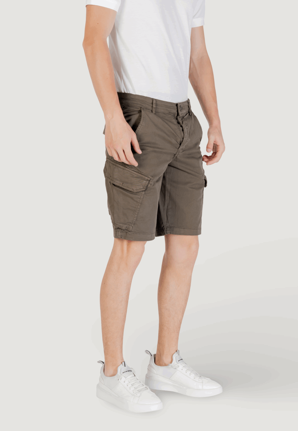 Bermuda Lyle & Scott wembley cargo short Verde Oliva - Foto 4