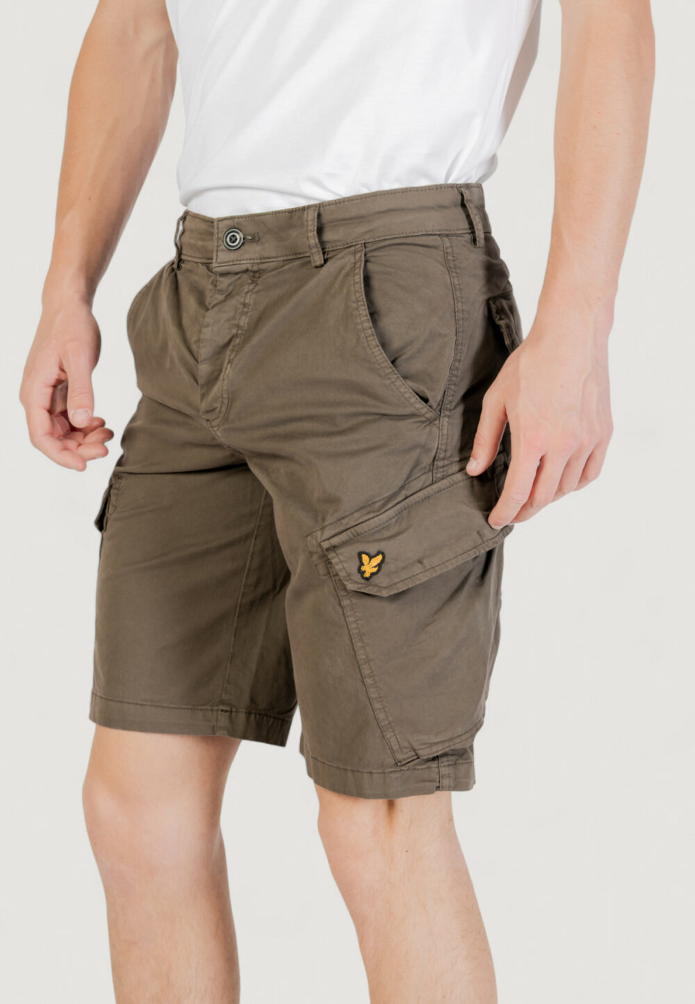 Bermuda Lyle & Scott wembley cargo short Verde Oliva - Foto 2