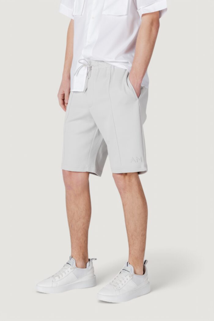 Bermuda sportivi Antony Morato carrot fit with embroidered logo Grigio Chiaro