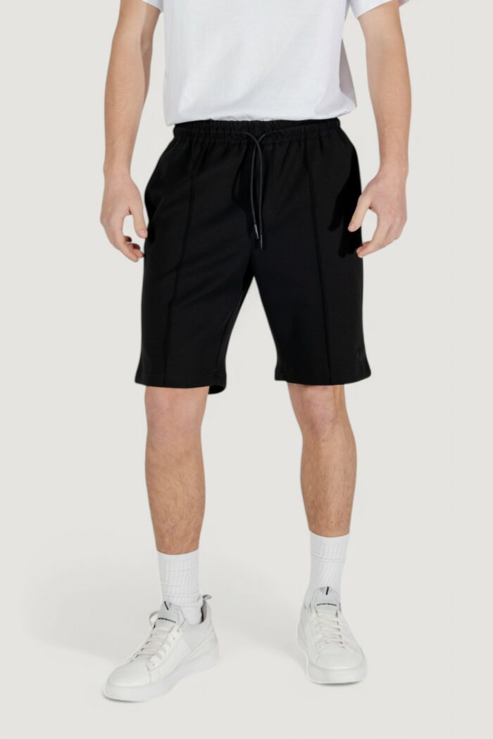 Bermuda sportivi Antony Morato carrot fit with embroidered logo Nero
