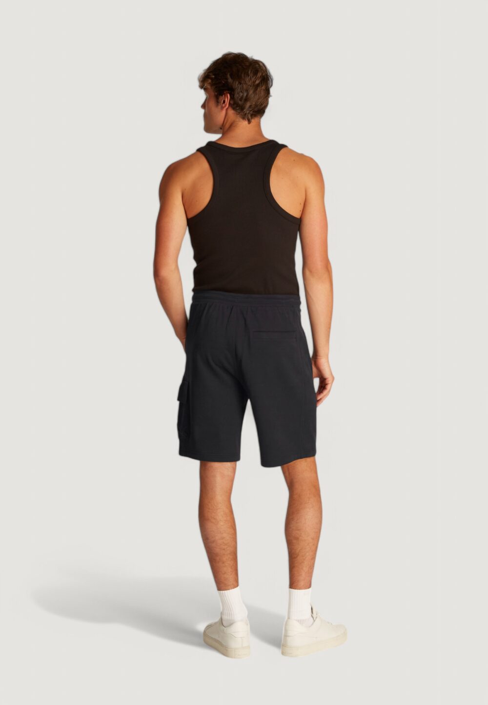 Bermuda sportivi Calvin Klein Jeans woven label Nero - Foto 4