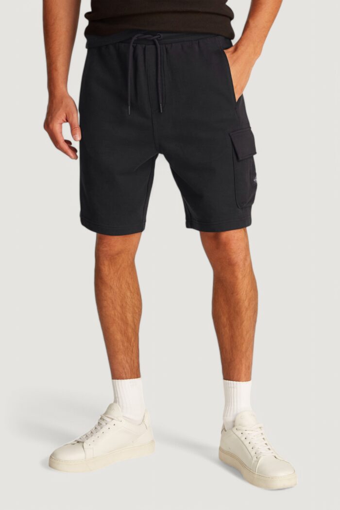 Bermuda sportivi Calvin Klein Jeans woven label Nero
